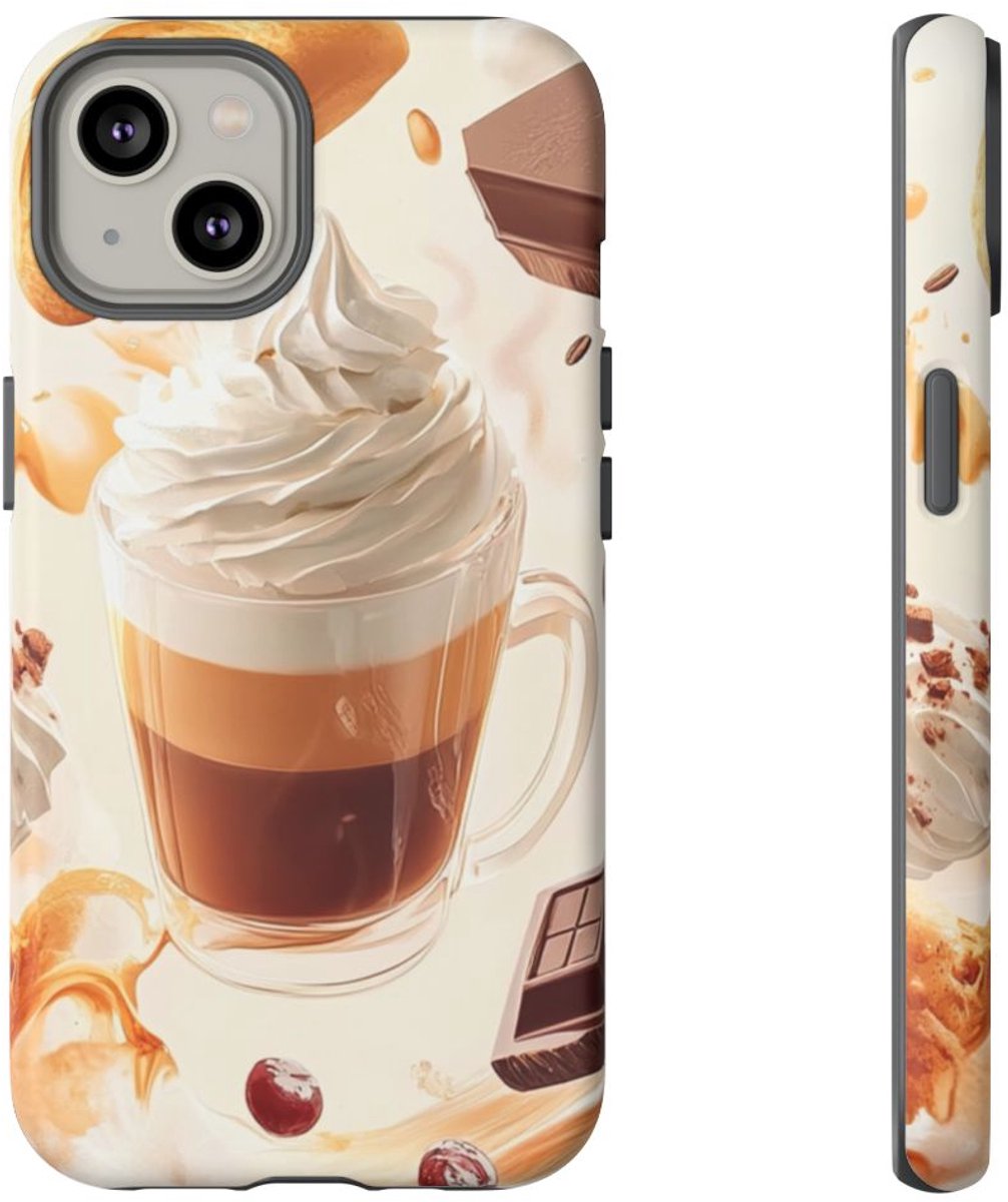 Koffie en Zoetigheden in Dynamische Opstelling – Telefoonhoesje Geschikt voor iPhone 14