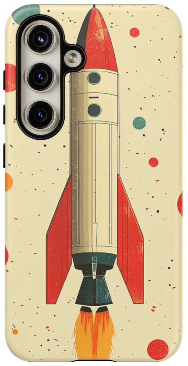 Retro Raketpatroon – Telefoonhoesje Geschikt voor Galaxy S24