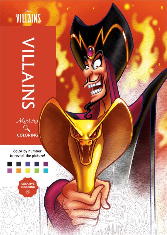 Disney- Disney Mystery Coloring: Disney Villains - cover