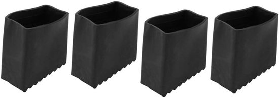 Trim 2 Fit Vervangende Rubberen Voeten voor Ladders - Duurzame Antislip Voetjes voor Verhoogde Veiligheid - Geschikt voor Ladderbomen van 25 mm - Inclusief 4 Zelftappende Schroeven