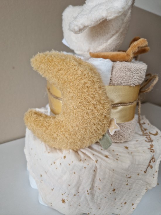 Little Dutch Newborn Naturals Luiertaart Neutraal - babyshower - kraamcadeau van Little Dutch — afbeelding 3