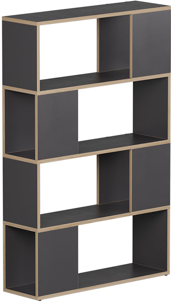 Vicco Eneos Ruimteverdeler – 80 x 124.5 cm Antraciet/eiken