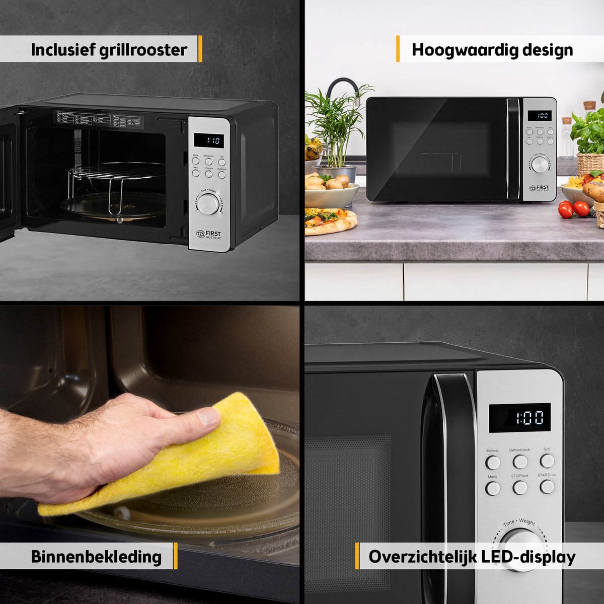TZS First Austria Magnetron met Grill - 700W/800W thumbnail 2