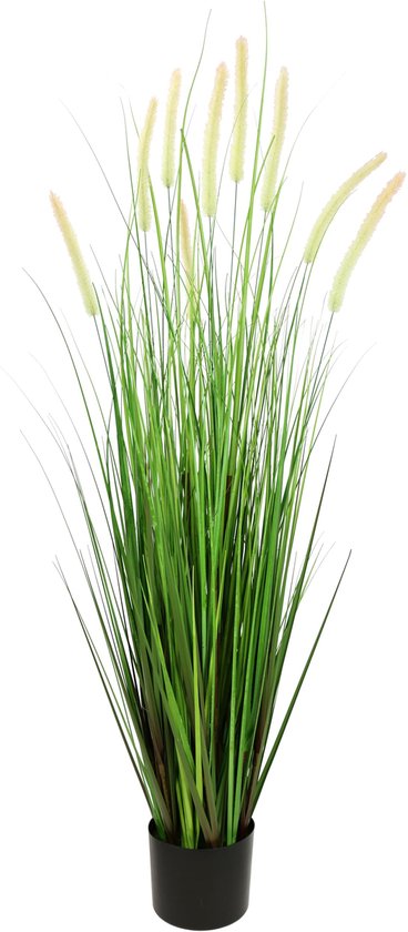Kunstgras in pot Gras Kunstplant Kunstgras Siergras Groene planten  Decoratief gras... | bol