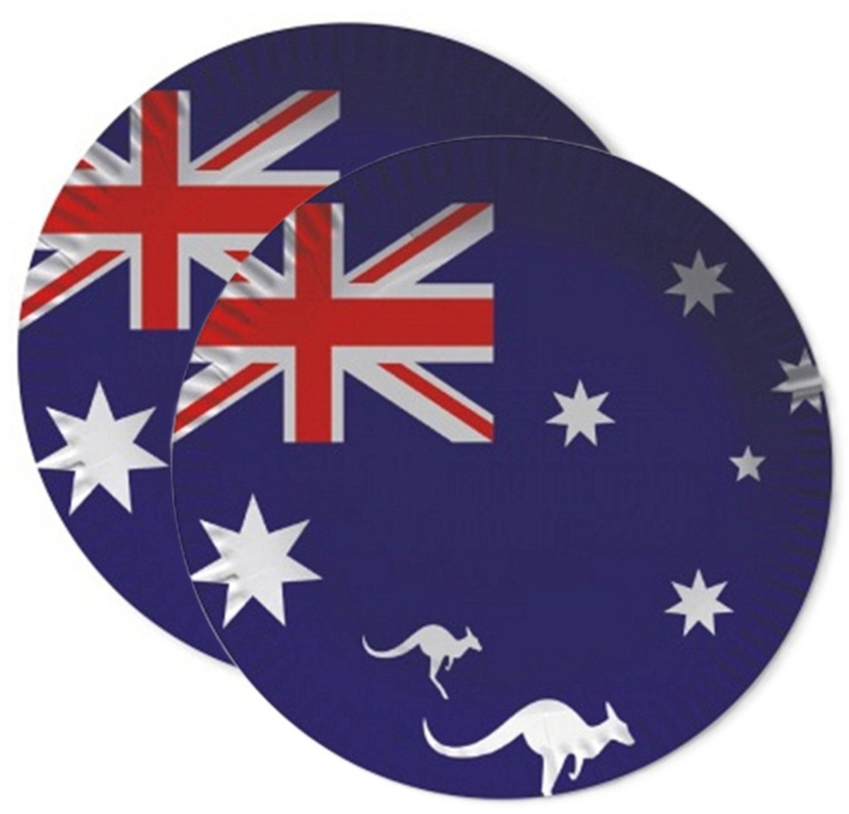 Australie vlag thema wegwerp bordjes 40x stuks - Feestartikelen en landen versiering