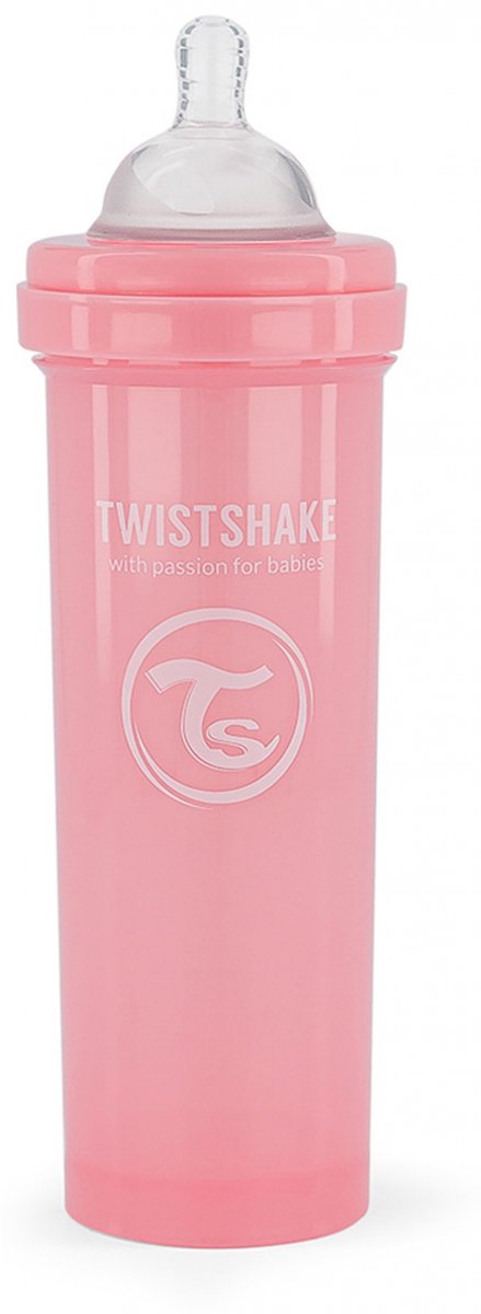 Twistshake Babyfles 330ml Pastel Pink van Twistshake — afbeelding 5