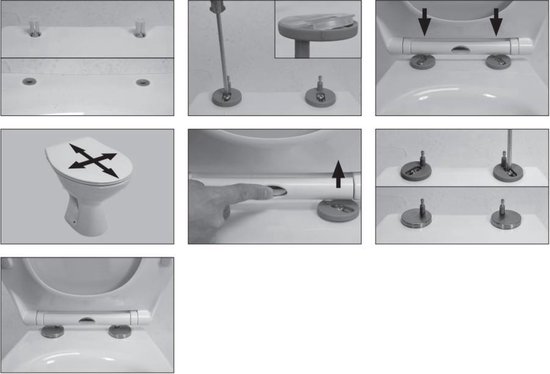 Hangtoilet met Bidet Randloos met geïntegreerd Koud kraan incl. softcl