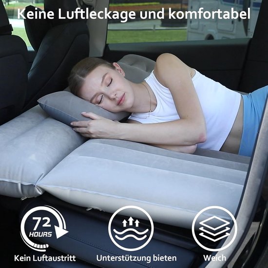 RFWR® Opblaasbaar Auto Luchtmatras voor 2 Personen - Draagbaar en Comfortabel Kampeermatras — afbeelding 3
