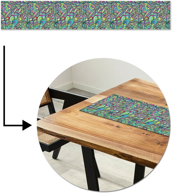 Voppi Tafelkleed Karamel Decoratief 180 cm Tafelloper Zoete Caramel Glad voor Woonkamer Keuken Eetkamer Hotel Restaurant
