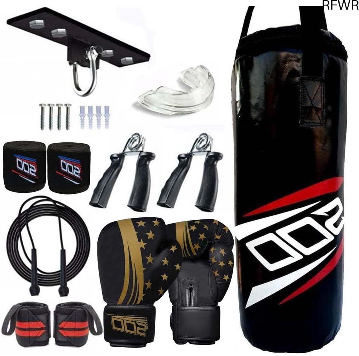 RFWR® 2ft Punch Bag Set met Handschoenen en Beugel voor Kinderen - MMA en Kickboksen