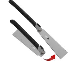 FAMEX 5523 Japanse zaag Ryoba 240mm, 7-9/ 17 TPI, klapzaag, handzaag, houtzaag, fijne zaag, oorspronkelijk gemaakt in Japan, opvouwbaar