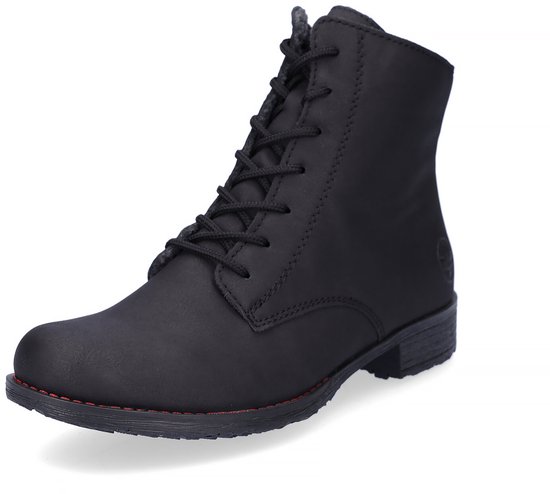 Rieker Dames 74244 veterlaarzen, zwart, 40 EU, zwart, 40 EU