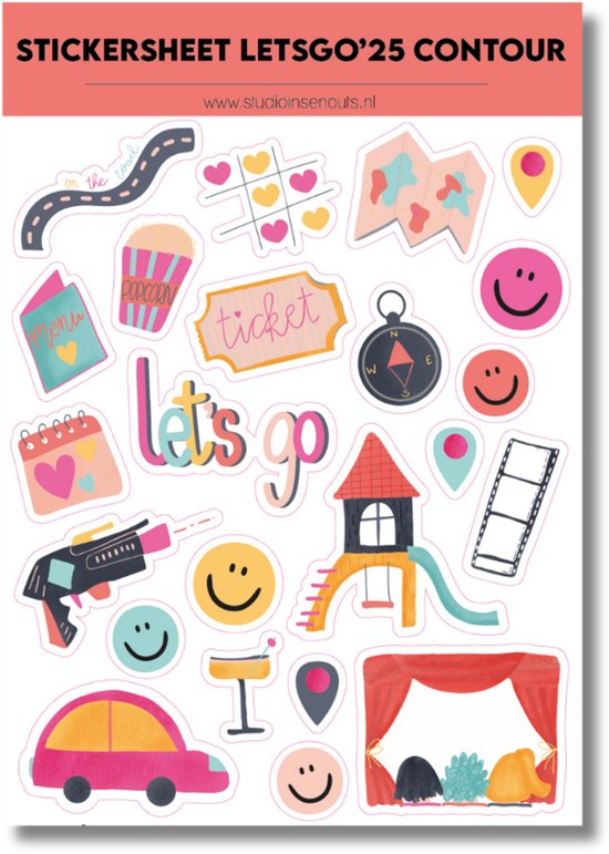 Studio Ins & Outs - Stickervel Contour - Let's Go 2025 - Uitjes ...