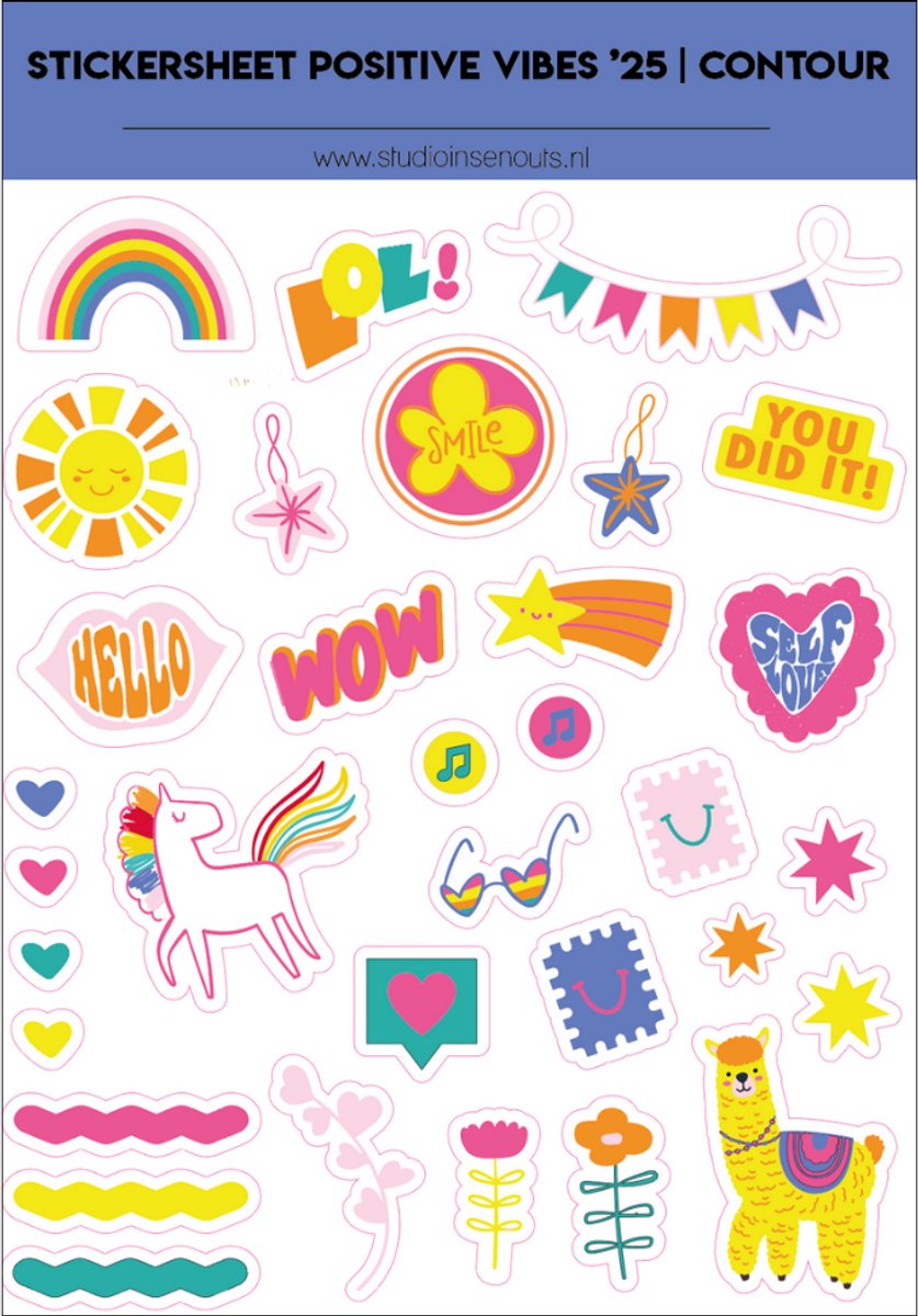 Stickervel Contour | Positive Vibes'25