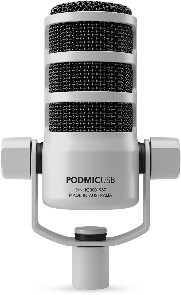 Rode PodMic USB podcast microfoon White