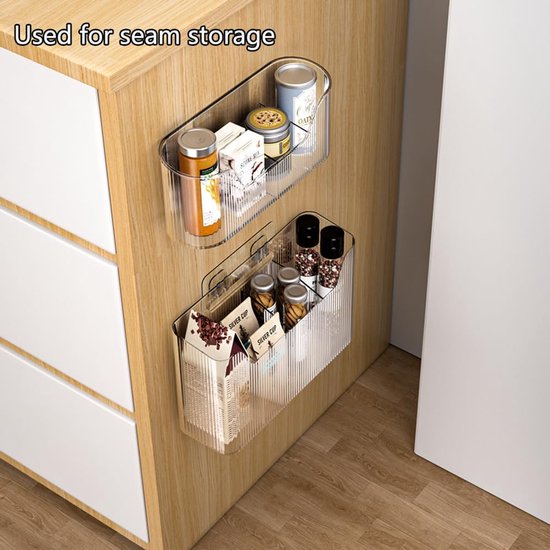 Dulynva 4 Stuks Zelfklevende Keukenkastdeur Organizer Dulynva 4 Stuks Zelfklevende Keukenkastdeur Organizer