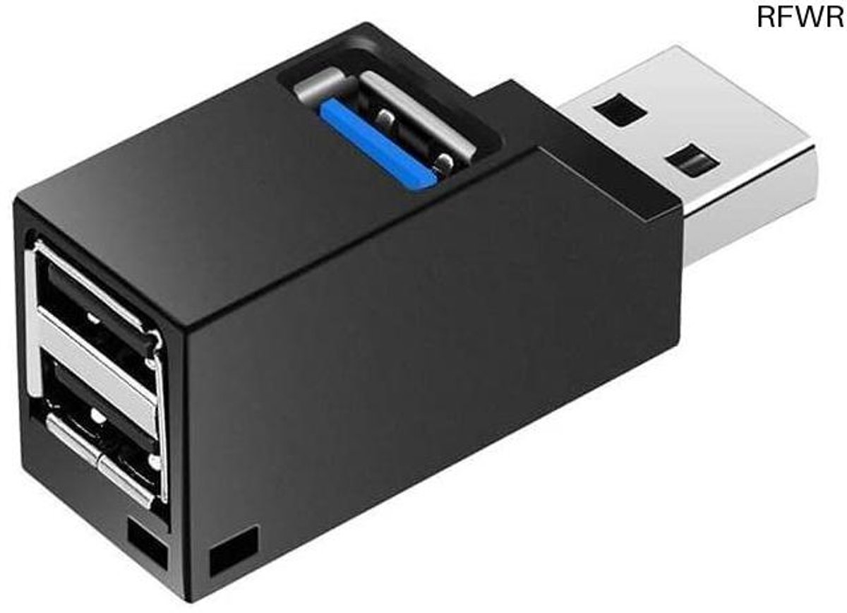RFWR® USB Hub Mini 3.0 - Uitbreiding voor Laptop en Auto