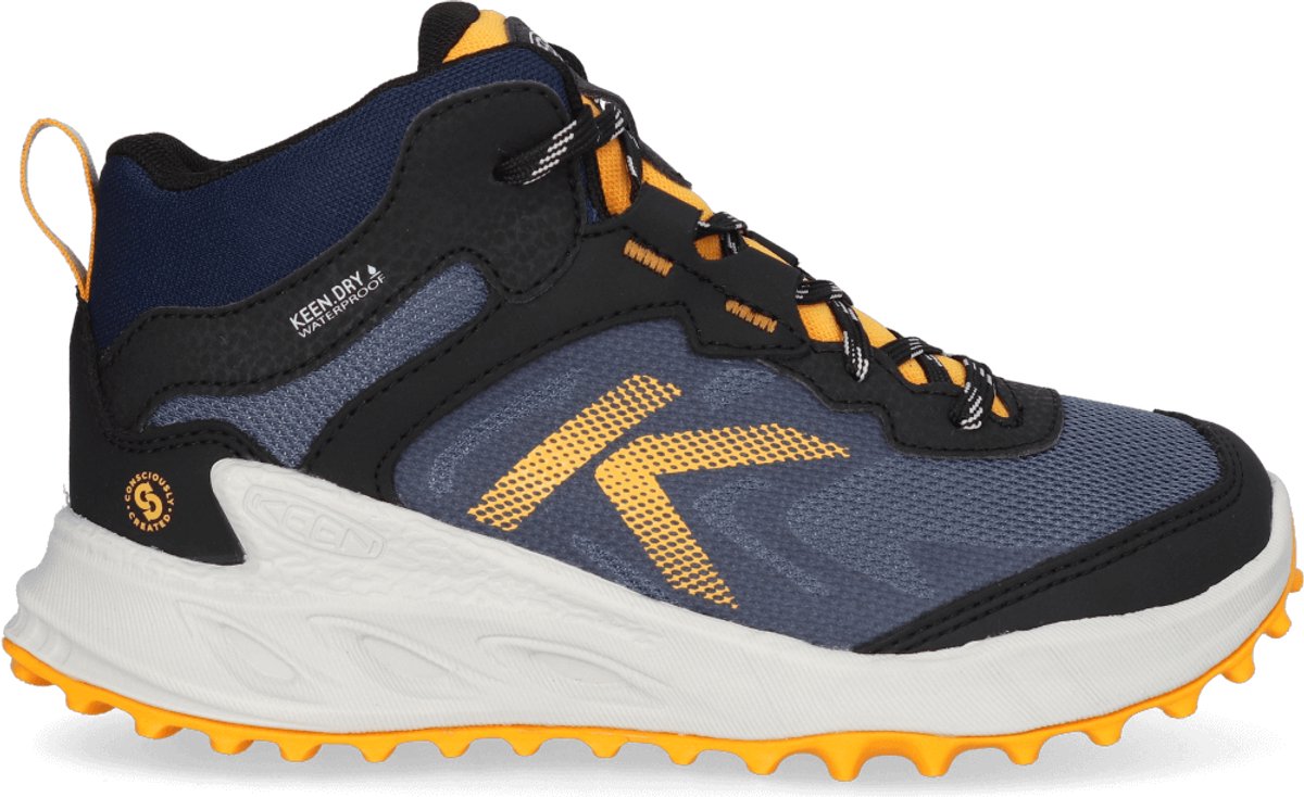 Keen Zionic Mid Older Kids Wandelschoenen Naval Academy/Bright Marigold Blauw