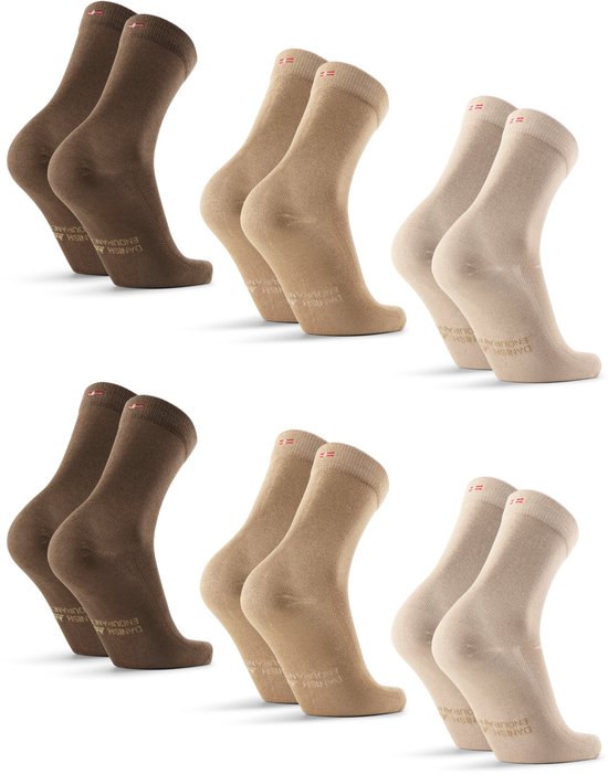 DANISH ENDURANCE Chaussettes classiques en viscose de Bamboe pour hommes et femmes - 6 paires - Super douces - Bleu marine - Taille 43-47