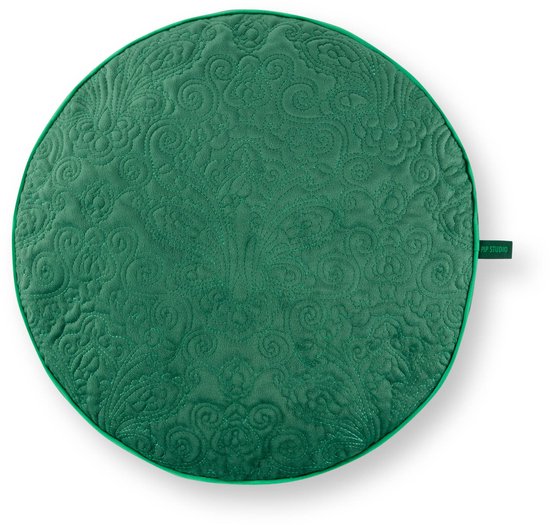 Pip Studio - Suki - Decoratief Kussen - Groen - Polyester - 40cm