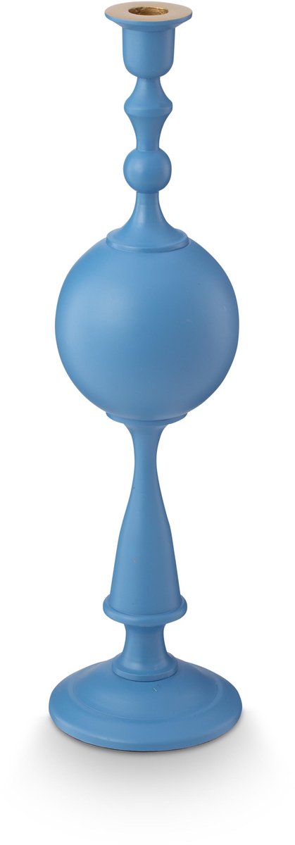 Pip Studio Kandelaar Sphere - Kaarsenhouder van Metaal - Lichtblauw - 44cm