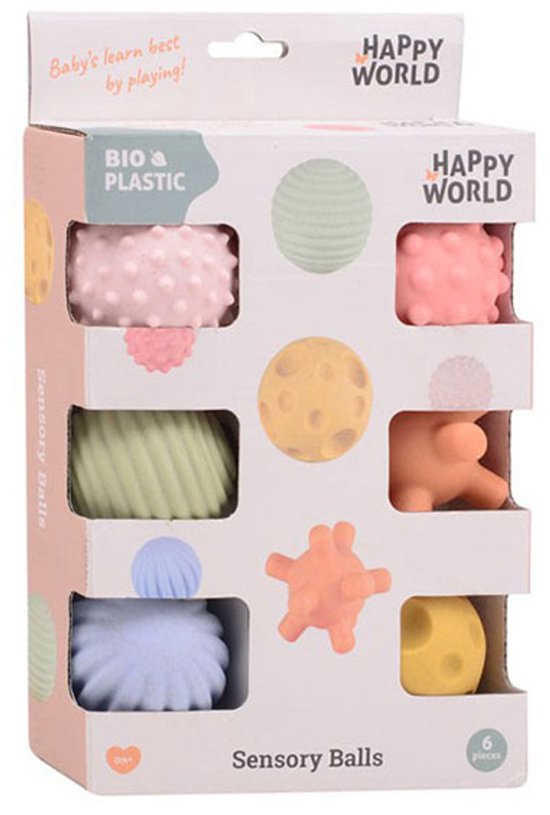Johntoy Motoriek en zintuigballen (bioplastic)