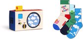 Happy Socks - Kids 3-pack Camera Gift Set - Unisex - Sokken