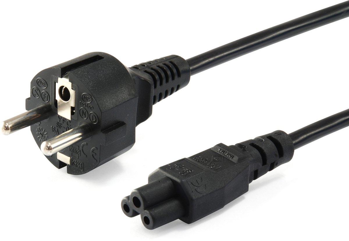 Equip 112150 electriciteitssnoer Zwart 1,8 m CEE 7/7 IEC C5