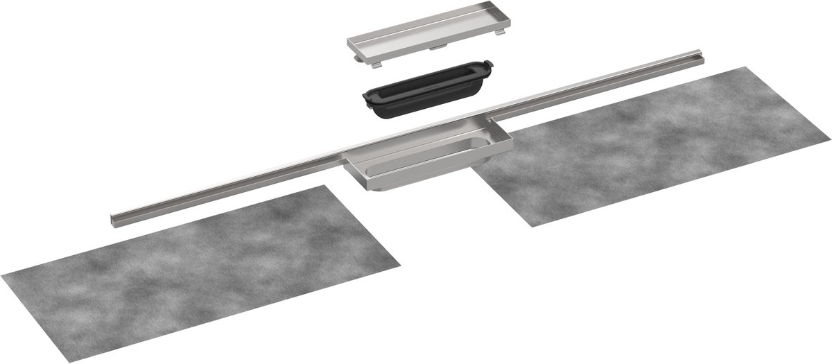 Hansgrohe RainDrain Minimalistic - Douchegoot 70 cm, met betegelbaar rooster 56219000