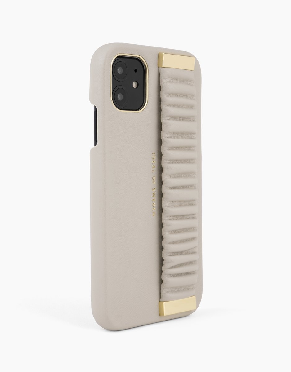 iDeal of Sweden Statement Case Top-Handle voor iPhone 11/XR Ruffle Cream - Top-Handle