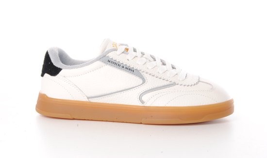 Baskets homme Scotch&Soda Slim 2 Lede blanches et grises