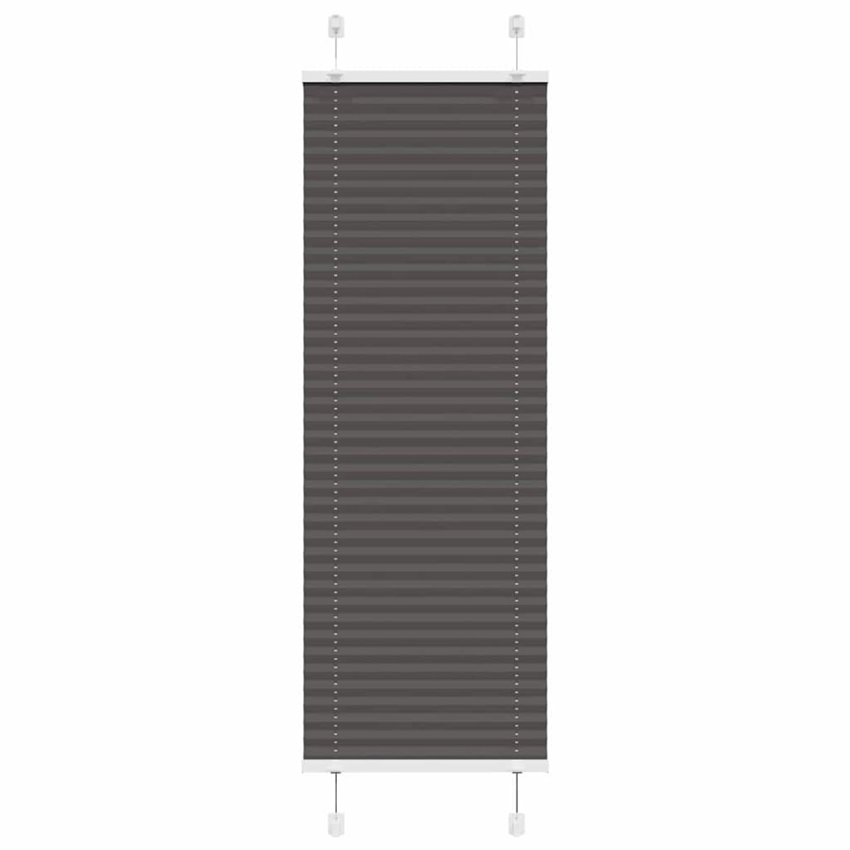 vidaXL - Plissé - rolgordijn - 50x150 - cm - stofbreedte - 49,4 - cm - polyester - zwart