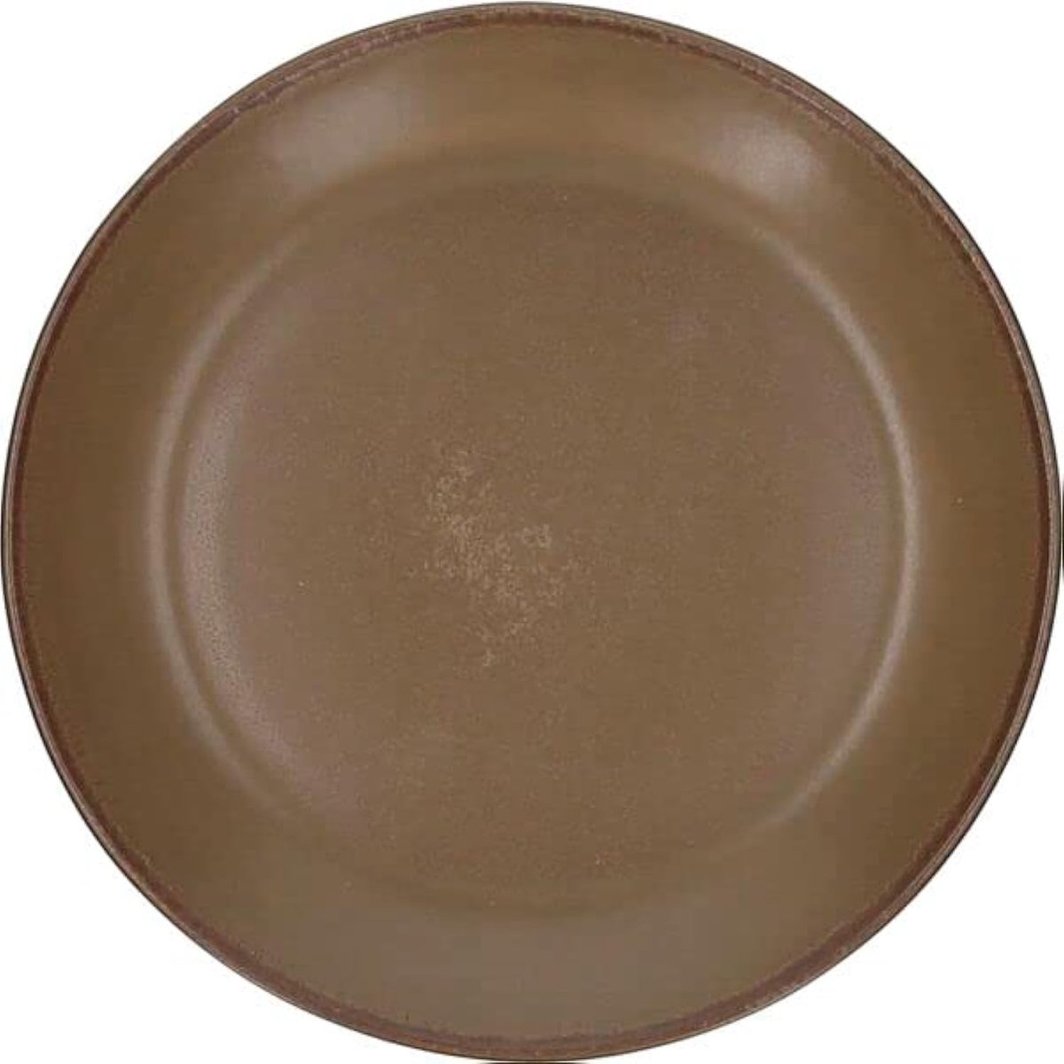 Tognana »Terracotta« plat bord bruin, ø: 210 mm, 6 stuks