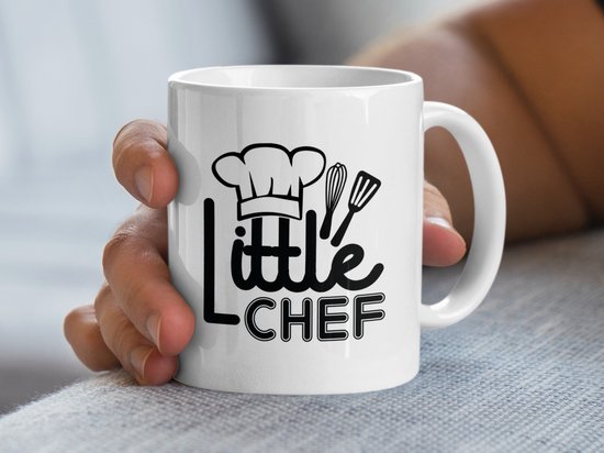 Little Chef Mug, Kinder Chef Mok, Cute Cooking Gift, Keuken Gadget Mok, Perfect Gift for Young Bakers, Koken Mok