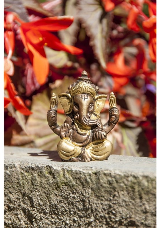 Ganesha Beeldje van Messing 5,7 cm
