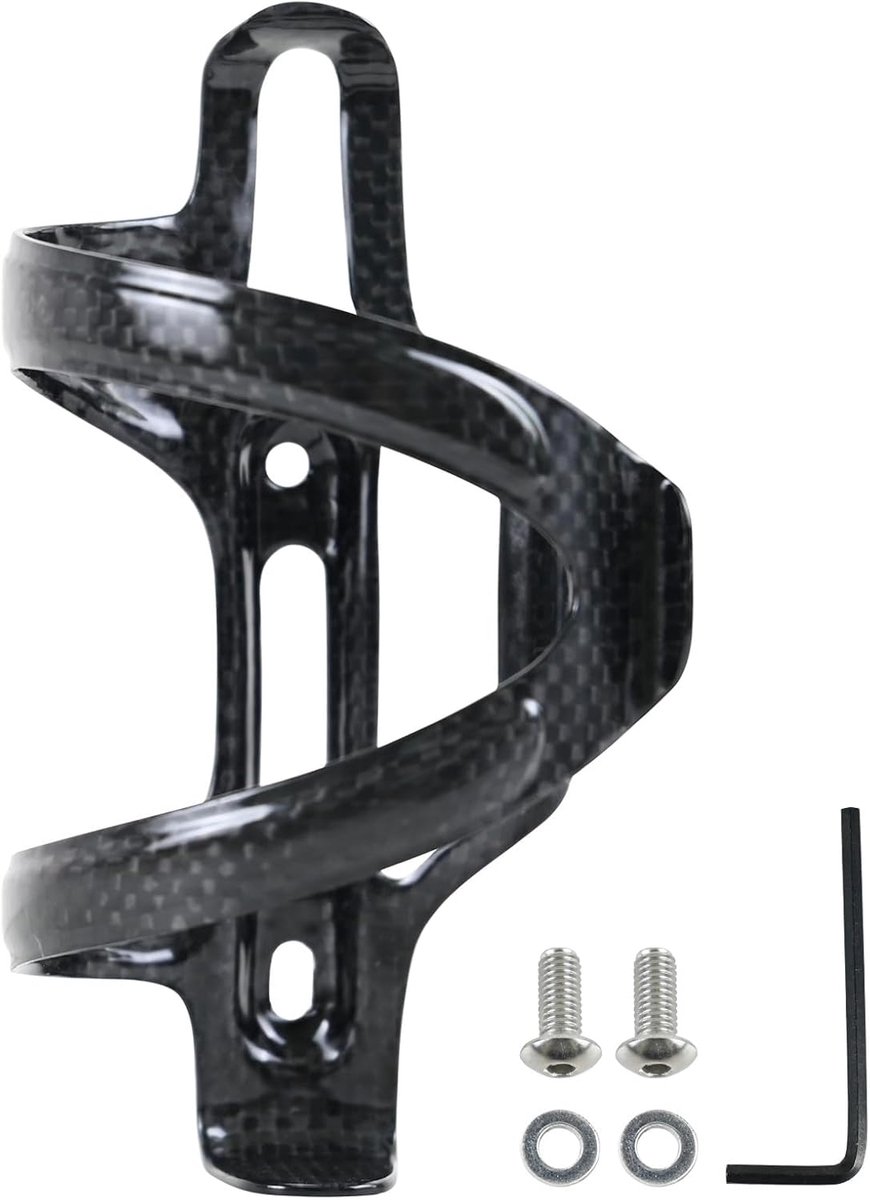 Innovatieve Carbon Fiets Bidonhouder voor Links- en Rechtshandig Gebruik op Race- en Mountainbikes