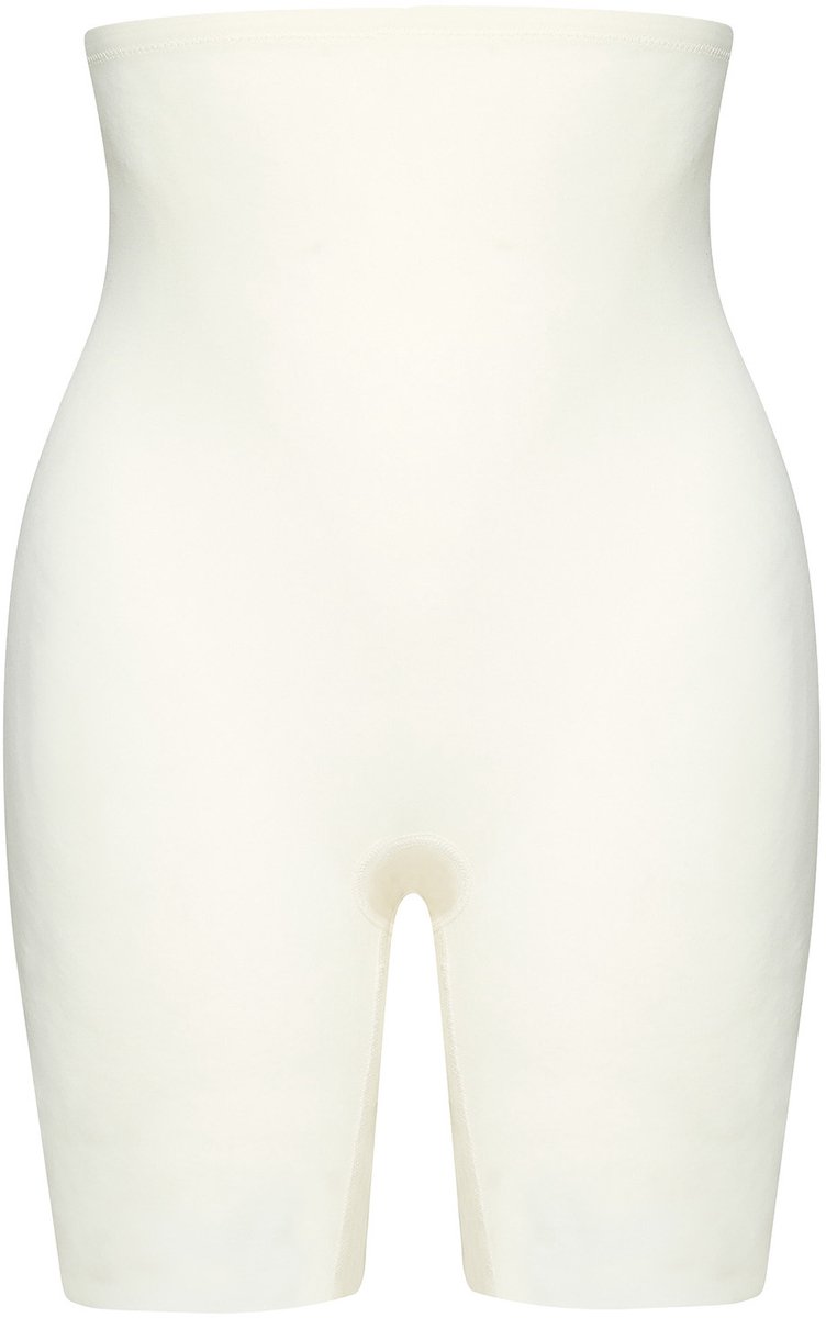 Bye Bra corrigerende shorts, shorts met hoge taille, siliconen beenbandjes, shapewear, corrigerende onderbroek voor dames, 5 kleuren, ivoor