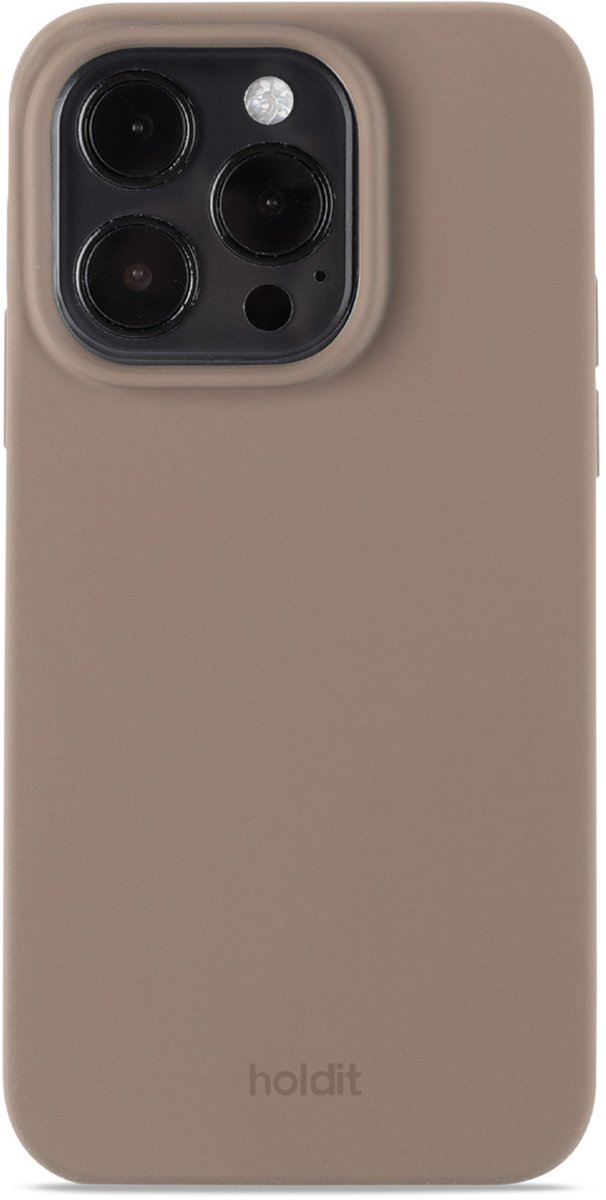 Holdit Silicone Case geschikt voor Apple iPhone 14 Pro - Mocha Brown
