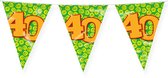 LUQ – Vlaggenlijn Happy Party 40 Jaar – Veelkleurig – 10 m Luxe Verjaardag Feest Versiering – Slinger – Direct Ophangen