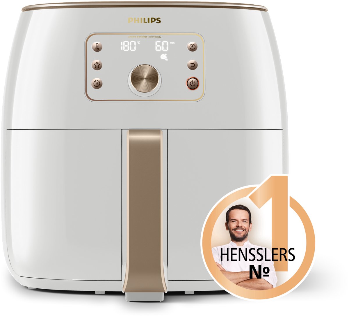 Afbeelding 3 van Philips Premium Series Airfryer XXL - HD9870/20 - Smart Sensing - 7.3L - Tot 6 Personen - Wit