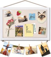 Memobord Wit met uiltjes - LooK Handgemaakt