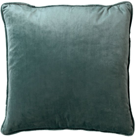 FINN/ROME - Ensemble de coussins 4 pièces - coussins intérieurs inclus - 45x45 cm - vert, bleu