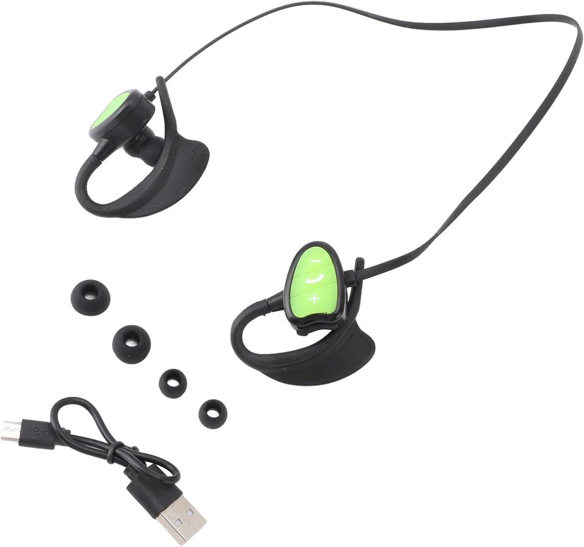 Allecto plus - Waterdichte In-ear Zwemhoofdtelefoon met Draadloze Mp3-speler - Groen - Zwemmen Sporten Hardlopen thumbnail 4