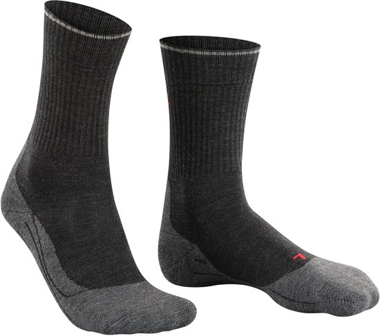 Chaussettes en laine et soie Falke TK 2 gris Pointure 42-43