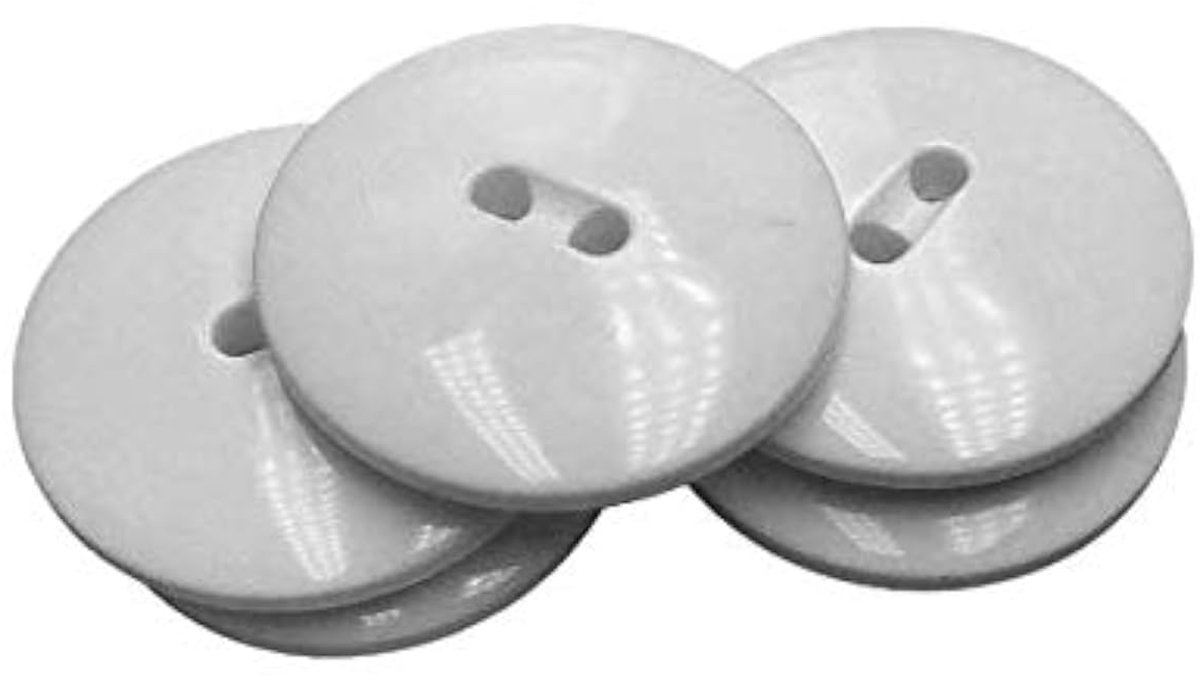 Zwart-witte knopen - 6 maten - 2 gaten - Naaiaccessoires - Gemaakt en verzonden vanuit Spanje