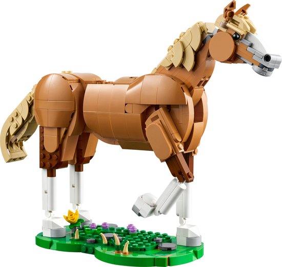 LEGO Creator 3-en-1 Magnifique cheval, ensemble de construction animalière - 31166