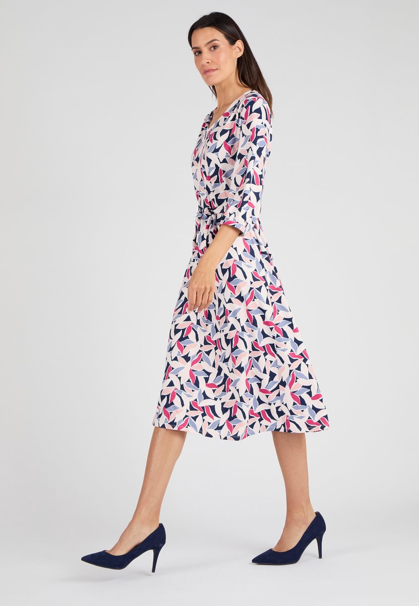 Damart - Jurk van warm tricot - Dames - Roze - S