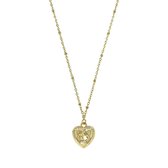 Elizabeth heart ketting - Goud - 42 cm