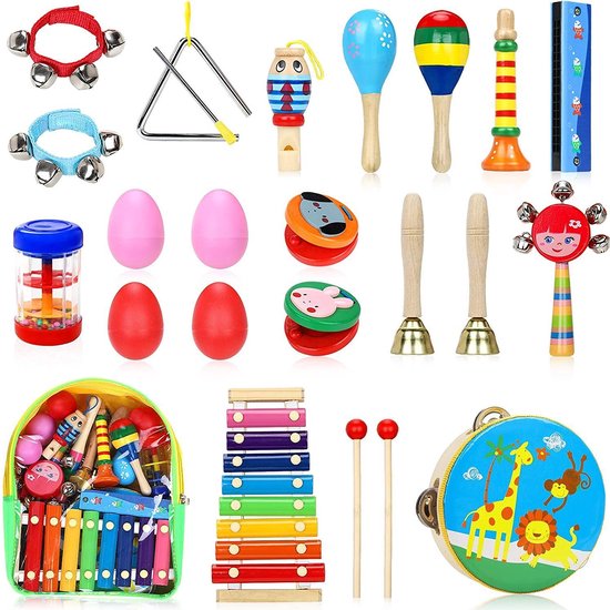 pakket Flipper stroom Kinder muziek instrumenten set 24 stuks | bol.com