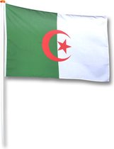 Vlag Algerije 200x300 cm.